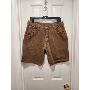 Vintage 80s 90s Gitano Jeans Brown Denim Dad Shorts Sz 36